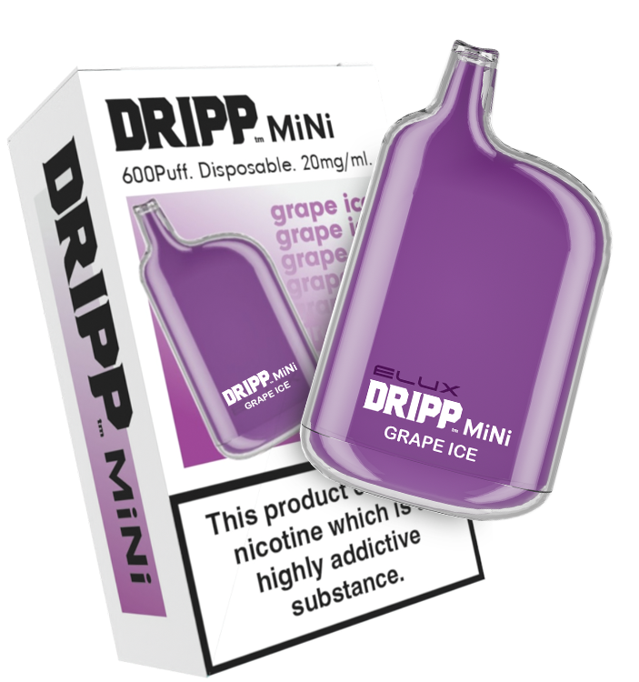 DRIPP MINI GRAPE ICE DISPOSABLE DEVICE 600 PUFFS 2ML - 20MG/ML