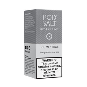 PODSALT ICE MENTHOL 30ML NICOTINE SALT E-LIQUID (SA) - 25MG - My Vapery South Africa