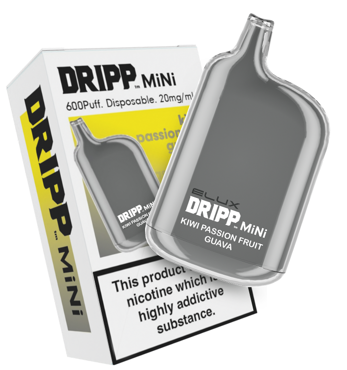 DRIPP MINI KIWI PASSION FRUIT GUAVA DISPOSABLE DEVICE 600 PUFFS 2ML - 20MG/ML
