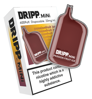 DRIPP MINI PASSION FRUIT ICE DISPOSABLE DEVICE 600 PUFFS 2ML - 20MG/ML