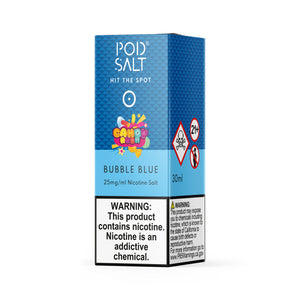 POD SALT BUBBLE BLUE 30ML/25MG NICOTINE SALT E-LIQUID FUSION