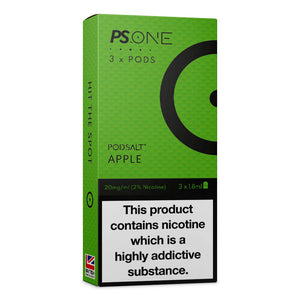 PS ONE APPLE 3X1.8ML PODS - 20MG/ML - My Vapery South Africa