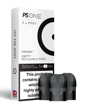 PS ONE REFILLABLE EMPTY PODS 3 X 1.8ML - My Vapery South Africa